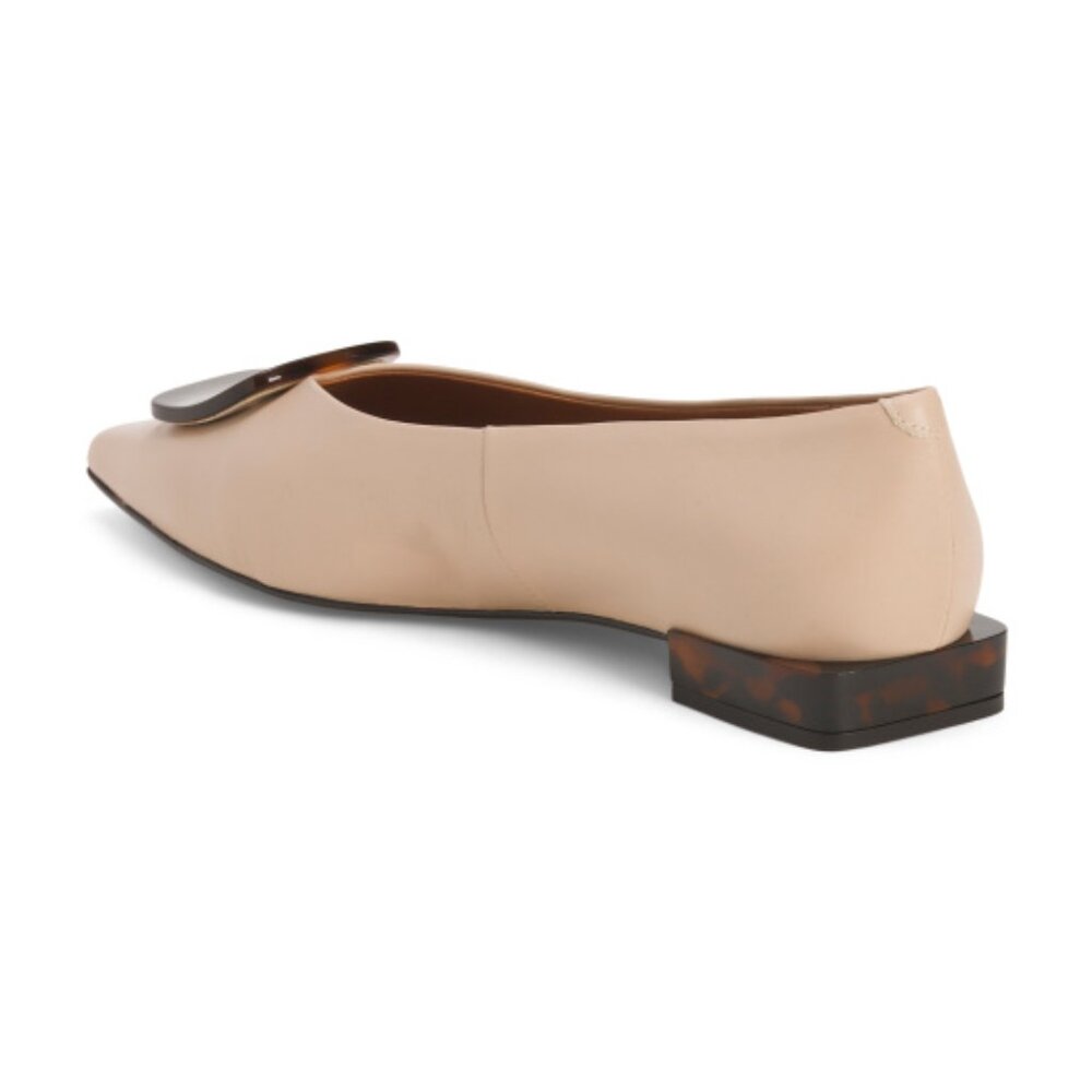 ANGEL ALARCON Made In Spain Leather Ornament Ballet Flats - Picture 3 of 4